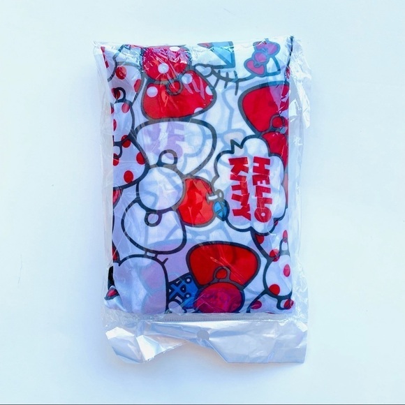 Kitty Red Bow Reusable Shopping Tote Bag - Picture 2 of 2